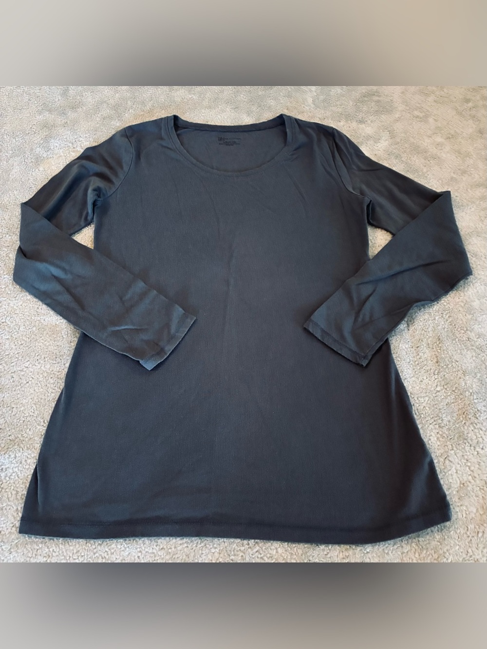 Women’s No Boundaries Gray Long Sleeve Crewneck Top Size Large (11-13)